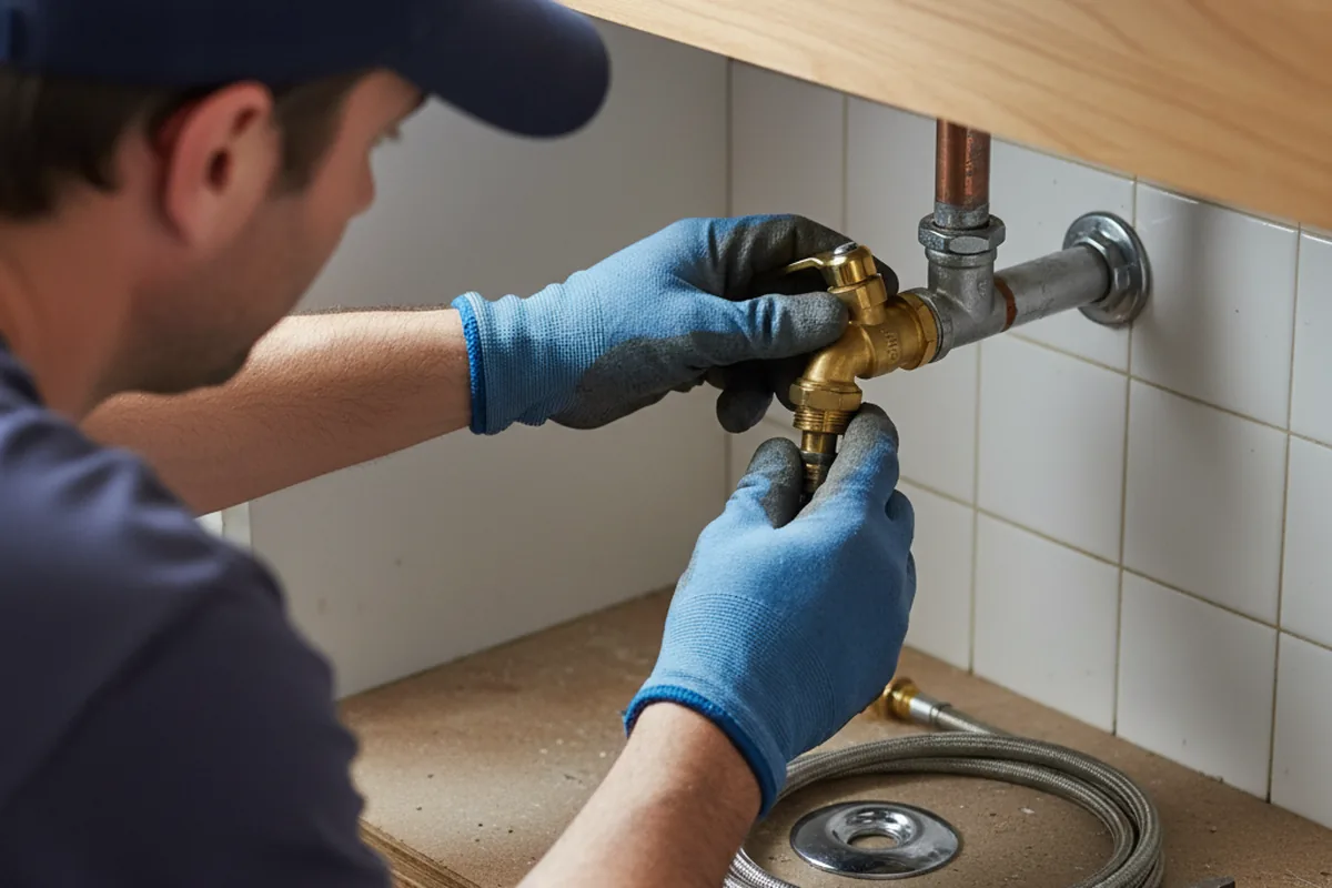 Shutoff valve and fitting work during Repiping in Mallie